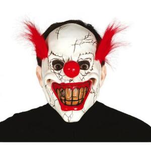 Masca clown horror cu peruca - marimea 158 cm