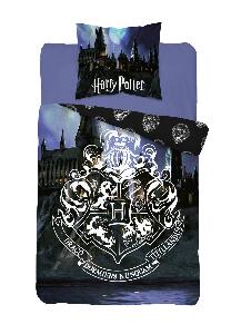 Lenjerie pat bumbac, Harry Potter, Hedwig, multicolor, 160x200 cm