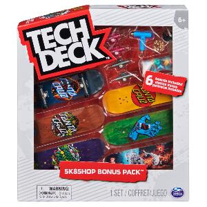 Set 6 mini placi skateboard, Tech Deck, Bonus Pack 20134214