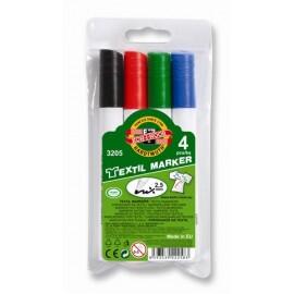 Set marker pentru textile, 4 culori