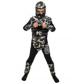 Costum ninja camuflaj copil