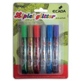Lipici glitter Ecada - 6 buc