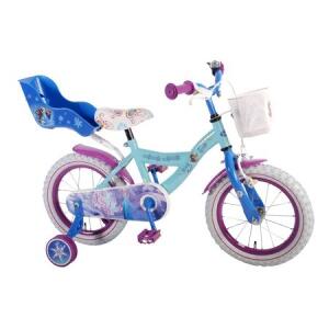 Bicicleta copii Volare Frozen cu roti ajutatoare 14 inch