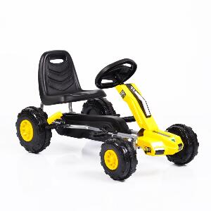 Kart cu pedale pentru copii Bolt Yellow