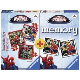 Puzzle si joc memory spiderman 3 buc in cutie 253649 piese