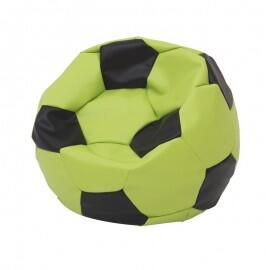 Puf mic minge fotbal verde-negru - Novum