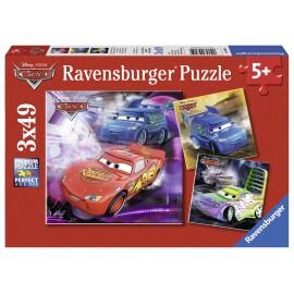 Puzzle cars 3x49 piese
