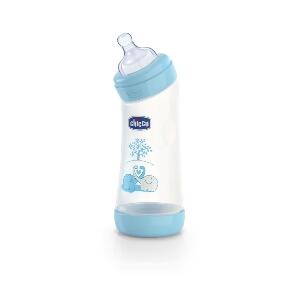 Biberon Chicco WellBeing PP in unghi boy 250ml t.s. flux normal 0+luni 0BPA