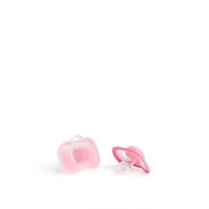 Set 2 suzete bebelusi HeroPacifier 6 luni+ alb roz