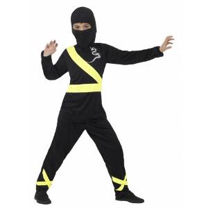 Costum ninja negru galben