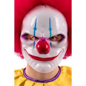Masca clown horror plastic - marimea 140 cm