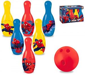 Set bowling Spiderman cu popice si bila Mondo