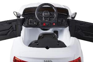 Masinuta electrica cu telecomanda 2,4 G Audi S5 Cabriolet White