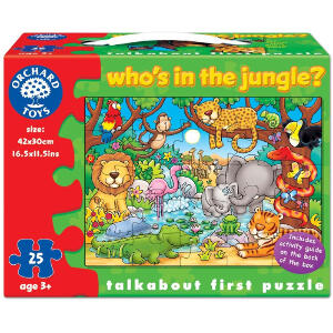 Puzzle cu Activitati Cine este in jungla?