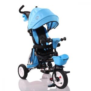 Tricicleta cu sezut reversibil Flexy Lux Blue