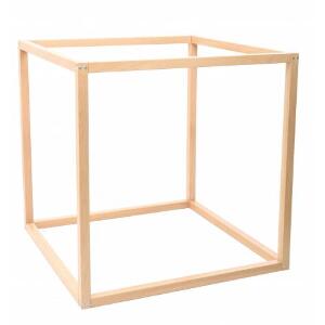 Cub din lemn pentru accesorii senzoriale