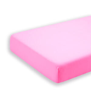 Cearceaf cu elastic pentru saltea 70 x 160 cm roz