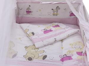 Lenjerie Teddy Play Pink M2 7 piese 140x70 cm