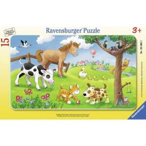 Puzzle animale prieteni, 15 piese