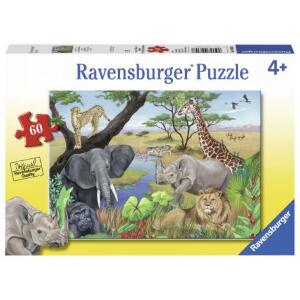 Puzzle animale safari, 60 piese