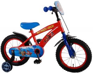 Bicicleta Volare pentru baieti 14 inch cu roti ajutatoare Paw Patrol