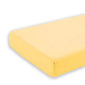 Cearceaf galben cu elastic pentru saltea 80 x 160 cm