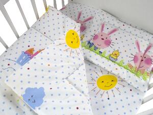 Lenjerie Funny Bunny 3 Piese 120x60