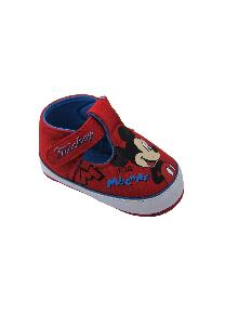 Pantofiori bebe, rosii, Mickey Mouse