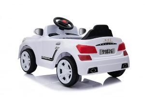 Masinuta electrica pentru copii Sportwagen C-Sport 6V alba cu telecomanda