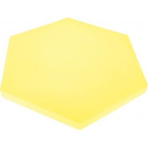 Panou hexagonal galben banana 40 mm pentru reducerea zgomotului in clasa