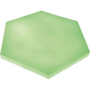 Panou hexagonal verde moss 40 mm pentru reducerea zgomotului in clasa