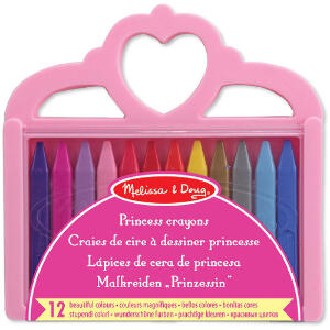 Set 12 Creioane Colorate Triunghiulare Princess