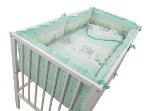 Lenjerie Teddy Toys Turquoise 4+1 piese M2 140x70