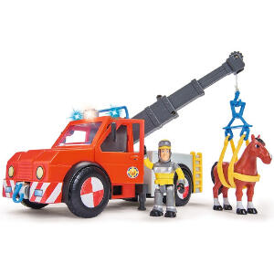 Masina de Pompieri Fireman Sam cu Figurina, Cal si Accesorii