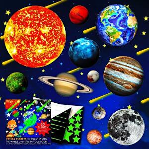Set planete fosforescente Untold Planets sistemul solar si stele 220 piese