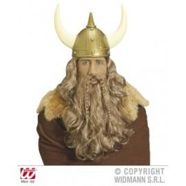 Peruca viking cu barba si mustata