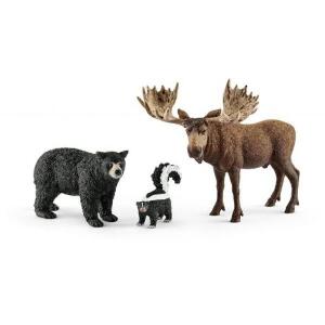 Set figurine schleich animale din padurile americii de nord sl41456