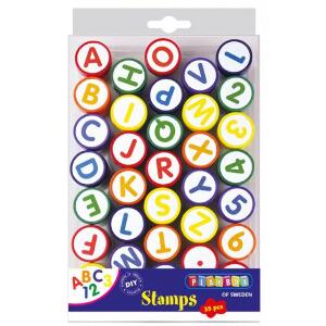 Set 35 stampile litere si numere - Playbox