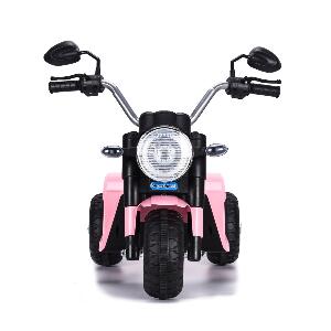 Motocicleta electrica cu scaun din piele Nichiduta Mini 6 volti Pink