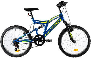 Bicicleta copii Kreativ 2041 albastru 20 inch