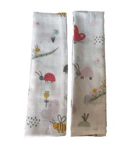 Set 2 museline din bumbac 70x50cm Cute insects Sevi