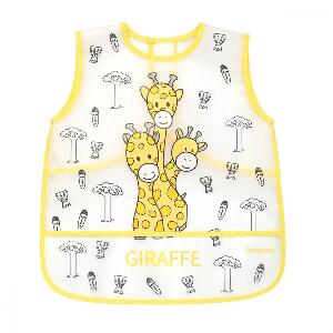 Baveta sort plastic Baby Ono 12 luni + Giraffe