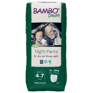 Scutece de noapte Bambo Nature Dreamy Boy, 15-35 Kg, 10 buc