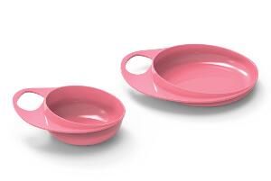 Set farfurie si castronel 8461 Cool pink Nuvita EasyEating