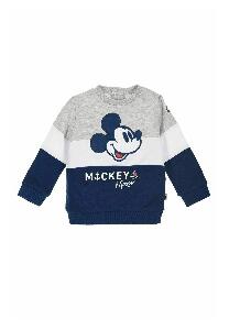Bluza bebe, Mickey Mouse, gri cu bluemarin
