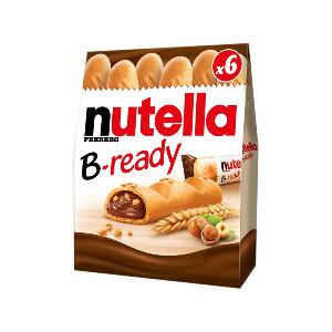 Batoane cu crema de alune si cacao Nutella B-ready, 6 x 22 g 