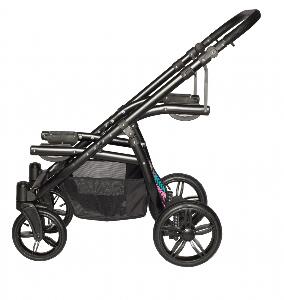 Carucior copii gemeni tandem 3 in 1 Pj Stroller Lux Brown