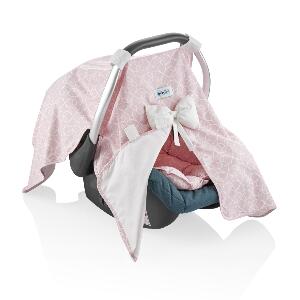 Parasolar pentru scoica auto BabyJem Infant Cover Pink