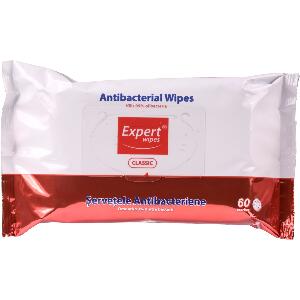 Servetele antibacteriene Expert Wipes Clasic, 60 buc