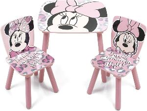 Set masuta si 2 scaunele Minnie Mouse
